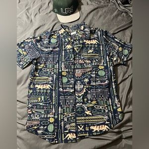 LRG (Lifted Research Group) Short Sleeve Button Down Shirt
